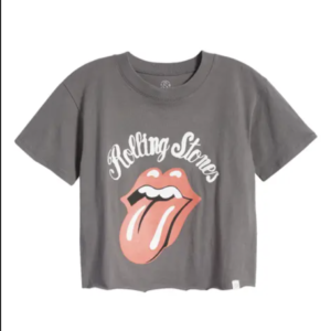 Amazing T-shirt in gray colour Neck Plain cotton For Girls